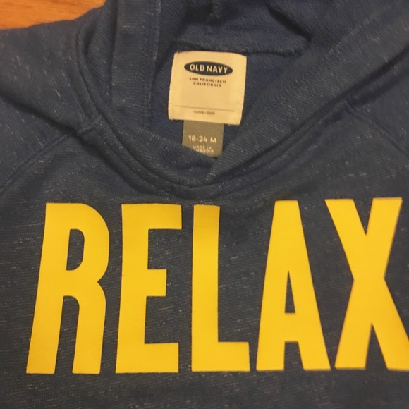 18-24 month Blue Hooded Shortsleeved Sweatshirt - Picture 5 of 5